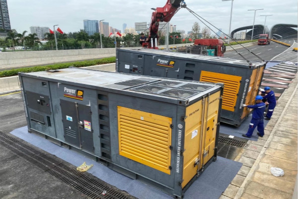 两台1000kw发电机组工厂并网发电